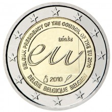 Belgija 2010 2 euro proginė moneta - Pirmininkavimas ES Tarybai (BU)