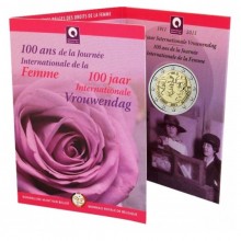 Belgium 2011 2 euro coincard - 100th anniversary of international women's day (BU)