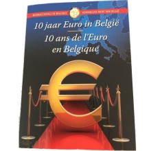 Belgija 2012 2 euro proginė moneta kortelėje - 10 metų eurui*TYE (BU)