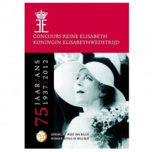 Belgija 2012 2 euro proginė moneta kortelėje - Karalienės Elžbietos konkurso 75-metis (BU)