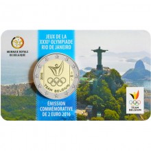 Belgija 2016 2 eurų proginė moneta - Olimpinės žaidynės Rio de Ženeire (BU)