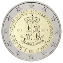 Belgium 2017 2 euro coincard - University of Liege 200th anniversary (BU)