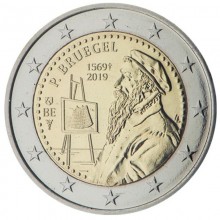Belgija 2019 2 eurų proginė moneta - Piterio Briugelio vyresniojo mirties 450-metis (BU)