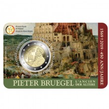 Belgija 2019 2 euro proginė moneta kortelėje - Piterio Briugelio vyresniojo mirties 450-metis (BU)