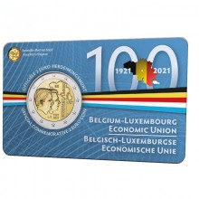 Belgija 2021 2 euro proginė moneta kortelėje - Belgijos ir Liuksemburgo ekonominė sąjunga (BU)