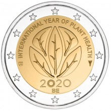 Belgium 2020 2 euro coin - International year of plant health