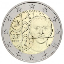 France 2013 France 2013 2 euro commemorative coin - 150th anniversary of the birth of Pierre de Coubertin