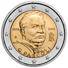 Italy 2012 2 euro coin - 100th anniversary of the death of Giovanni Pascoli