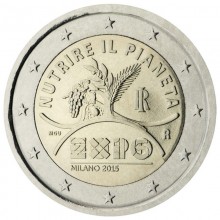 Italy 2015 2 euro coin - Milano EXPO exhibition