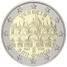 Italy 2017 2 euro coin - 400th anniversary of the basilica of San Marco in Venice