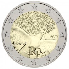 Prancūzija 2015 2 euro proginė moneta - Taika ir saugumas Europoje
