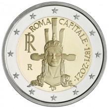 Italy 2021 2 euro coin - 150th anniversary Rome, capital of Italy