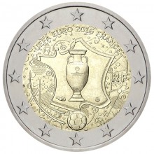 Prancūzija 2016 2 euro proginė moneta - Europos futbolo čempionatas 2016