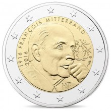 Prancūzija 2016 2 eurų proginė moneta - Fransua Miterano gimimo 100-metis
