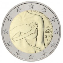 France 2017 2 euro coin - Pink Ribbon