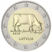 Latvija 2016 2 euro proginė moneta - Latvijos žemės ūkis