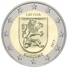 Latvia 2017 2 euro coin - Kurzeme