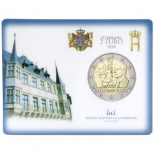 Luxembourg 2018 2 euro coincard - The 175th anniversary of the death of the Grand Duke Guillaume Ist (BU)