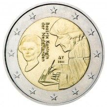 Nyderlandai 2011 2 euro proginė moneta - D.Erasmus
