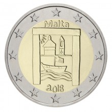 Malta 2018 2 euro proginė moneta - Kultūros paveldas (BU)
