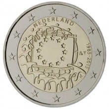 Netherlands 2015 2 euro coin - 30th anniversary European flag