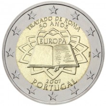 Portugalija 2007 2 euro proginė moneta - Romos taikos sutartis (ToR)