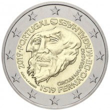 Portugalija 2019 2 euro proginė moneta - Fernando Magelano atradimų 500-metis
