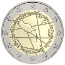 Portugalija 2019 2 euro proginė moneta - Madeiros archipelago atradimo 600-metis