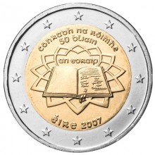 Airija 2007 2 euro proginė moneta - Romos taikos sutartis (ToR)