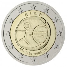 Airija 2009 2 eurų proginė moneta - Ekonominės ir pinigų sąjungos 10-metis (EMU)
