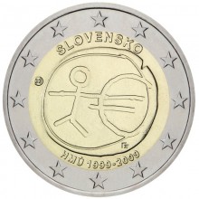 Slovakija 2009 2 eurų proginė moneta EMU