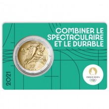 France 2021 2 euro coincard - Olympic Games Paris 2024 - Marianne (BU)