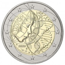 Prancūzija 2020 2 euro proginė moneta - Medicinos tyrimai (BU)