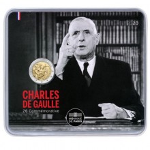 France 2020 2 euro coincard - Charles de Gaulle (BU)