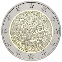 Estija 2021 2 euro proginė moneta kortelėje - Finougrų tautos(BU)