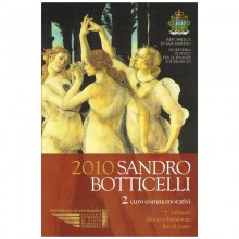 San Marinas 2010 2 euro proginė moneta - Sandro Botticelli (BU)