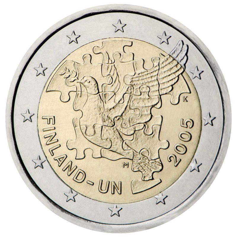 Suomija 2005 2 eurų moneta - Jungtinių Tautų organizacija
