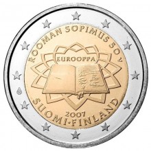 Finland 2007 2 euro coin - Treaty of Rome (ToR)