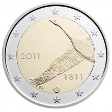 Suomija 2011 2 eurų moneta - Suomijos banko 200-metis