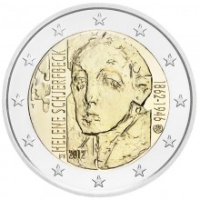 Suomija 2012 2 eurų moneta Helene Schjerfbeck