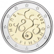 Suomija 2013 2 eurų moneta - Suomijos parlamentas