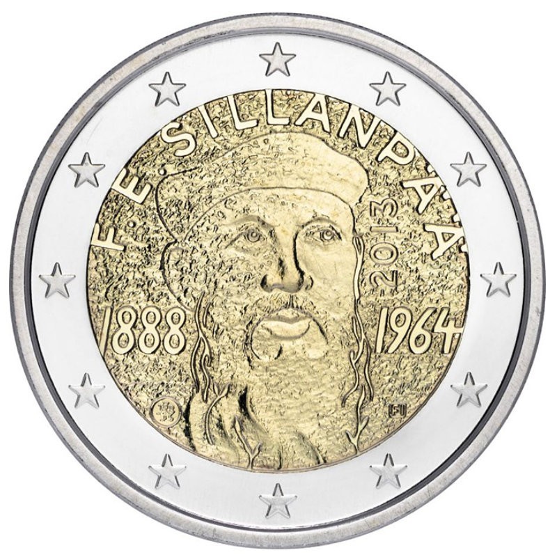 Finland 2013 2 euro - 125th anniversary of Frans Eemil Sillanpaa