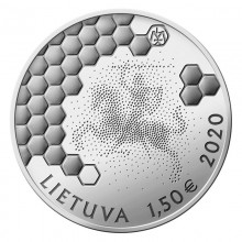 Lietuva 2020 1.5 euro moneta - Drėvinė bitininkystė