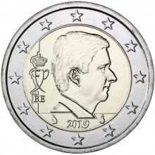 Belgija 2019 2 euro nacionalinė moneta
