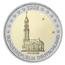 Vokietija 2008 2 euro proginė moneta - Hamburgas
