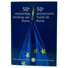 Belgija 2007 2 euro proginė moneta kortelėje - Romos taikos sutartis (ToR) (BU)