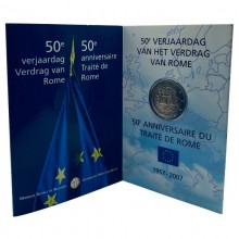 Belgija 2007 2 eurų proginė moneta - Romos taikos sutartis (ToR) (BU)
