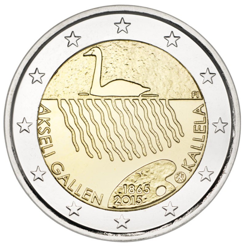 Finland 2015 2 euro coin - 150th anniversary of the birth of Akseli Gallen-Kallela