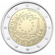 Suomija 2015 2 eurų moneta - Vėliava
