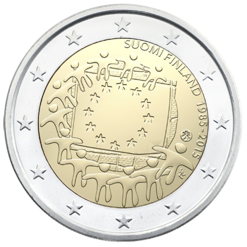 Finland 2015 2 euro coin - European flag